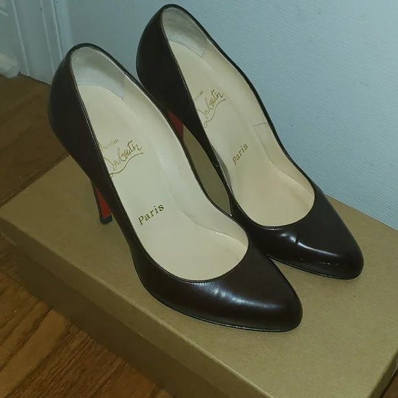 Christian Louboutin Oxblood Pigalle Pumps 100mm - Picture 1 of 11